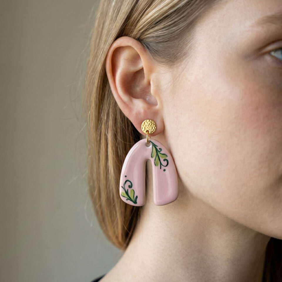 orecchini-earrings-grottega-laterza-puglia-ceramic-ferro-di-cavallo-pink