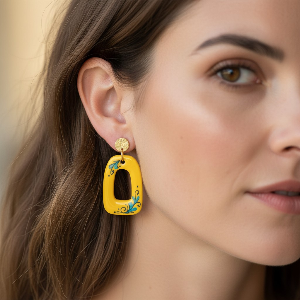orecchini-earrings-grottega-laterza-puglia-ceramic-rettangolo-yellow